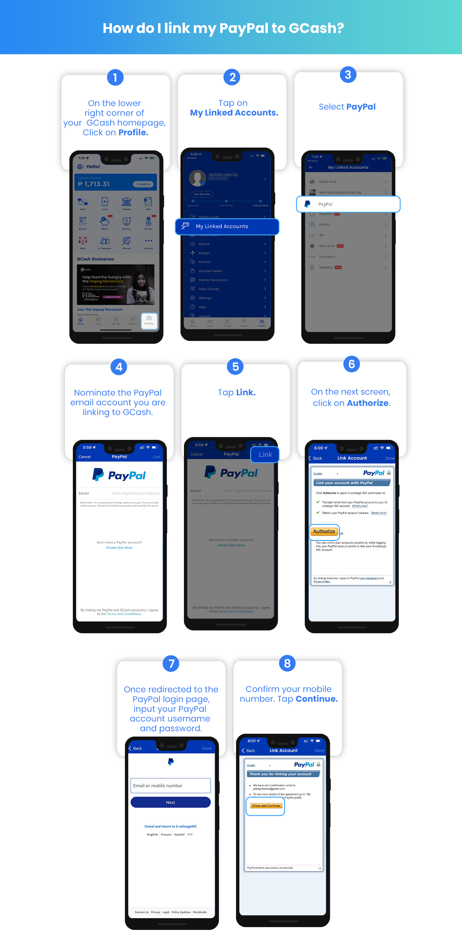 How To Transfer Money From PayPal To GCash - Philippines