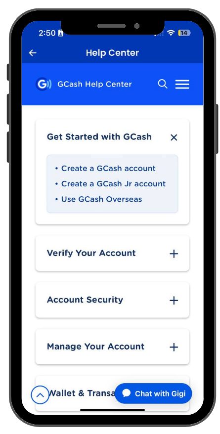 How To Get Help Or Submit A Ticket Gcash Help Center 7029