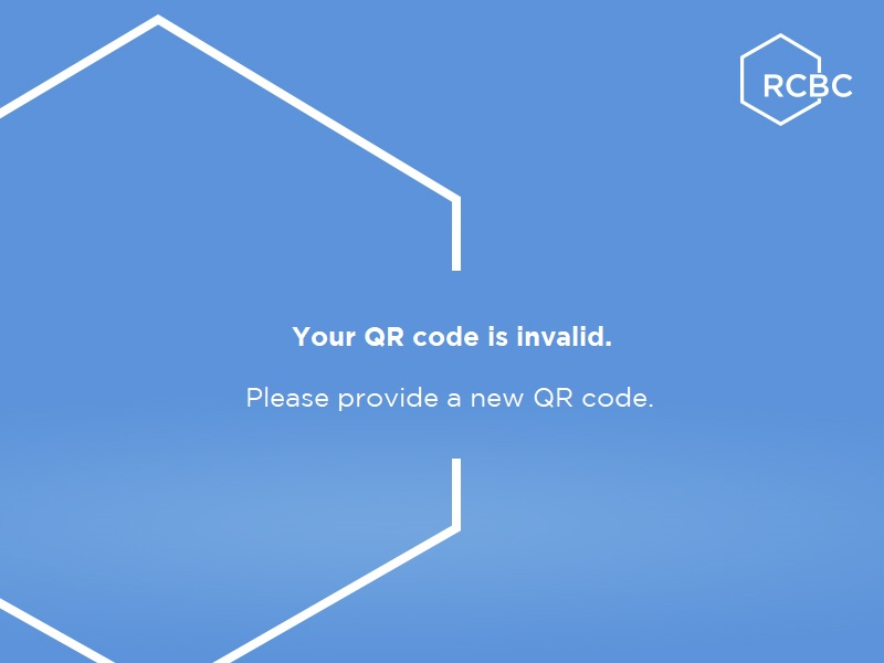 RCBC Scan to Withdraw_Your QR code is invalid