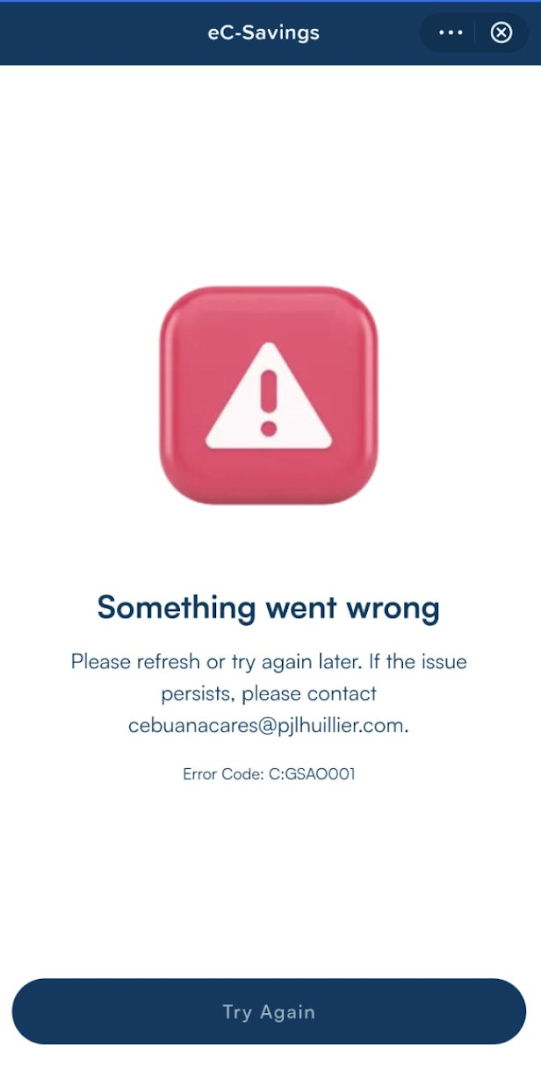 error prompt