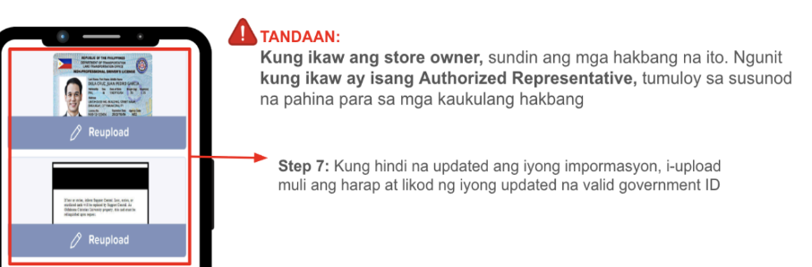 Store owner reminders