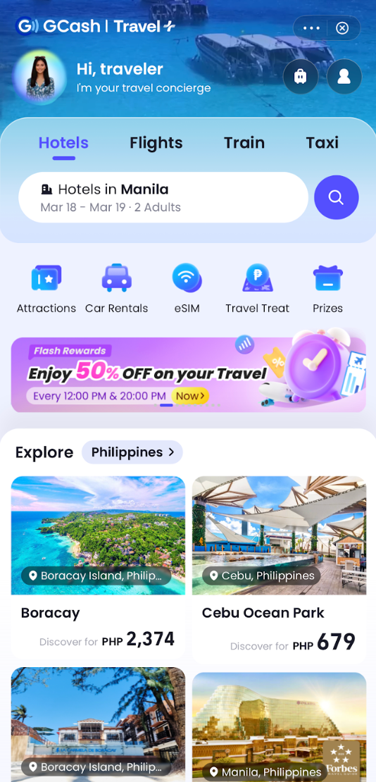 Travel+ screens