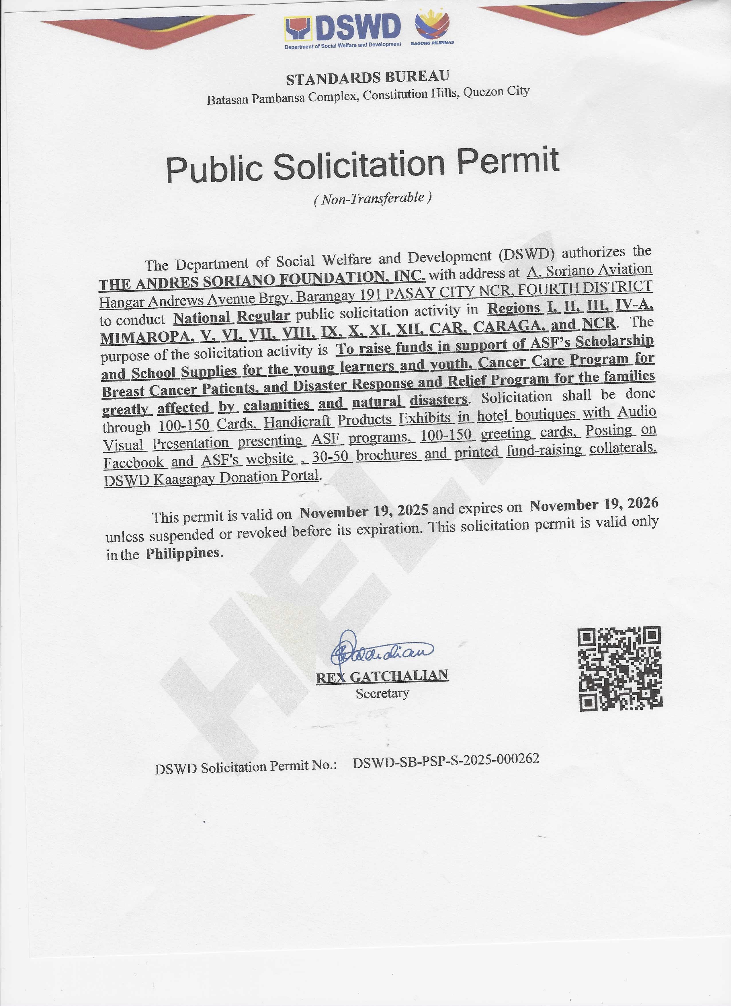 The Andres Soriano Foundation, Inc._ DSWD Public Sol Permit - Merjames Mabborang.jpg