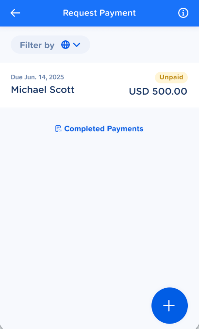 Track your Request Payment