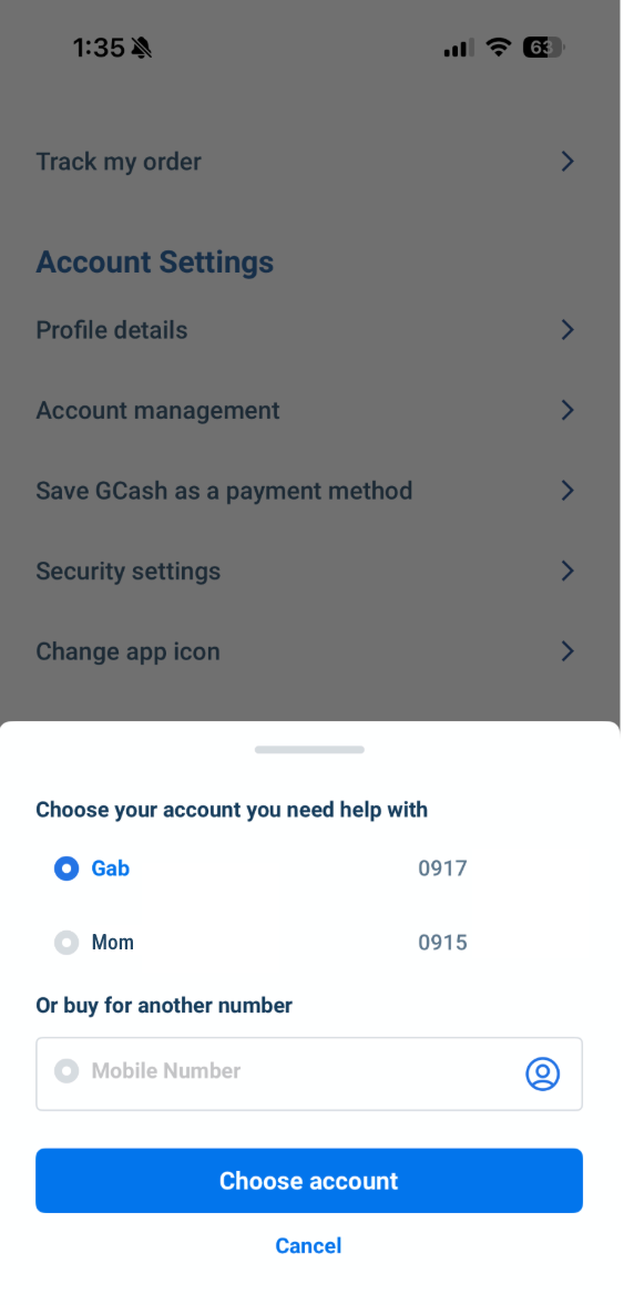 Mobile number checking